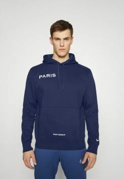 Nike Performance PARIS ST GERMAIN CLUB HOODIE - Sweatshirt - Midnight Navy/white