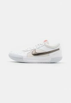 Nike Performance COURT ZOOM LITE 3 - Multicourt Tennis Shoes - White/metallic Pewter/phantom/bright Crimson