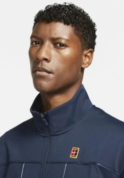 Nike Performance COURT HERITAGE JACKET - Fleece Jacket - Obsidian -Nike Performance store 2af2bc28560d45ffb7a332965f484aa3