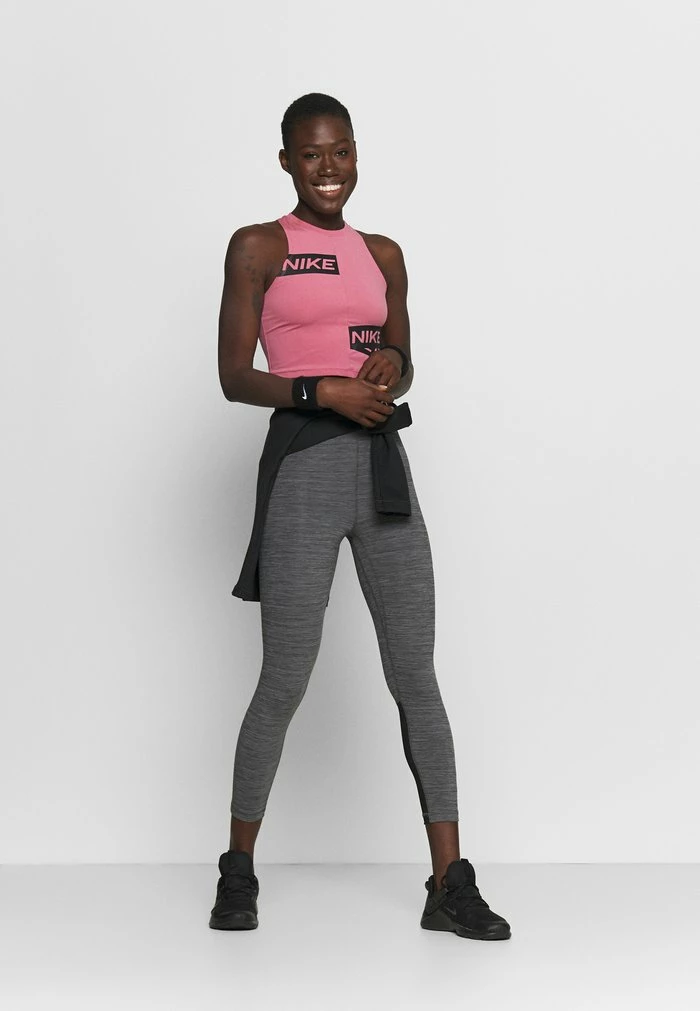Nike Performance 365 7/8 HI RISE - Leggings - Black/white 2 Nike Performance 365 7/8 HI RISE - Leggings - Black/white - Image 2
