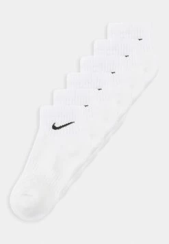 Nike Performance EVERYDAY CUSH ANKLE 6 PACK UNISEX - Sports Socks - White/black