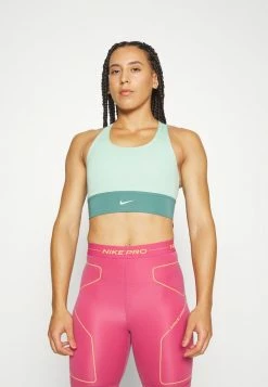 Nike Performance BRA - Medium Support Sports Bra - Enamel Green/bicoastal/(ghost Green)
