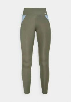 Nike Performance ONE - Leggings - Medium Olive/worn Blue/atomic Green/white -Nike Performance store 2da89a33137d4f1a8fb59e88dd68f920