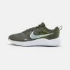 Nike Performance DOWNSHIFTER 12 - Neutral Running Shoes - Cargo Khaki/glacier Blue/sequoia/yellow Strike/white