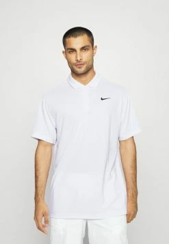 Nike Performance SOLID - Polo Shirt - White/black
