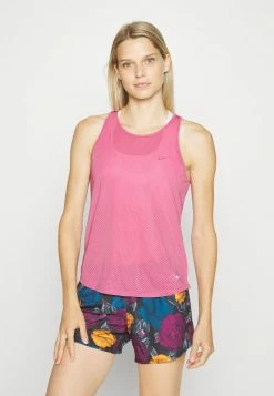 Nike Performance ONE BREATHE TANK - Top - Desert Berry/white