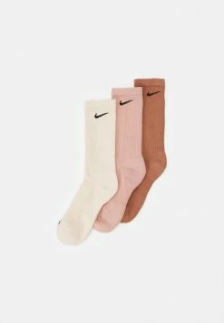 Nike Performance EVERYDAY PLUS CUSH CREW UNISEX 3 PACK - Sports Socks - Mineral Clay/rose Whisper/pearl White/black