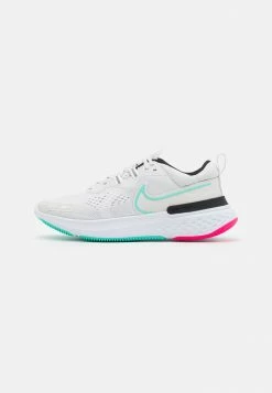 Nike Performance REACT MILER - Neutral Running Shoes - Platinum Tint/dynamic Turuoise/white