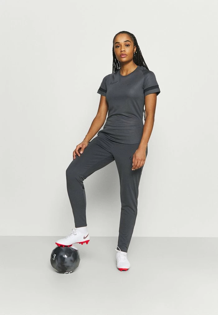 Nike Performance ACADEMY - Sports T-shirt - Anthracite/black 2 Nike Performance ACADEMY - Sports T-shirt - Anthracite/black - Image 2