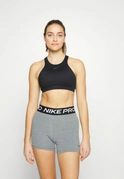 Nike Performance ALATE CURVE BRA - Medium Support Sports Bra - Black/iron Grey