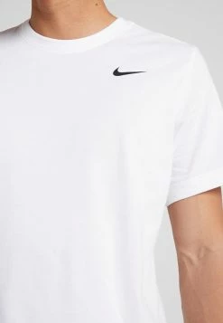 Nike Performance SOLID - Sports T-shirt - White/black -Nike Performance store 309a0eda9d1b4191b601932655cbb75b