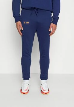 Nike Performance FC BARCELONA TRAVEL PANT - Club Wear - Blue Void/vivid Orange