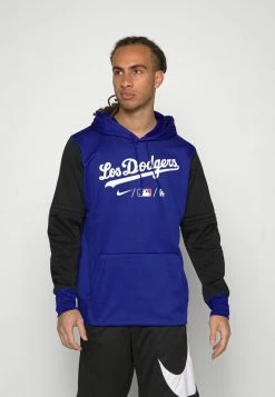 Nike Performance MLB LA DODGERS CITY CONNECT THERMA HOODIE - Hoodie - Deep Royal Blue/pitch Blue