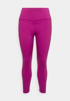 Nike Performance ONE PLUS - Leggings - Sangria/white