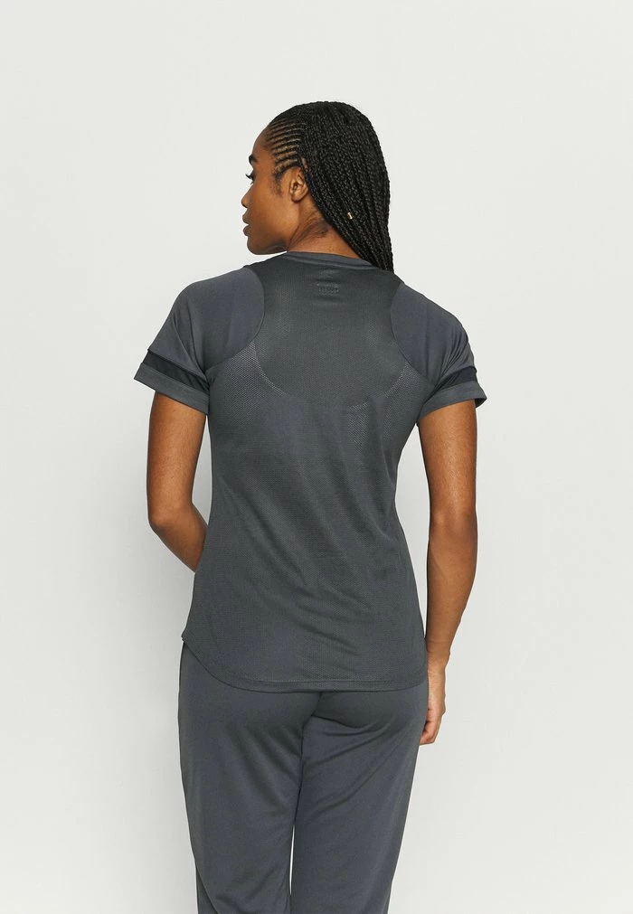 Nike Performance ACADEMY - Sports T-shirt - Anthracite/black 3 Nike Performance ACADEMY - Sports T-shirt - Anthracite/black - Image 3