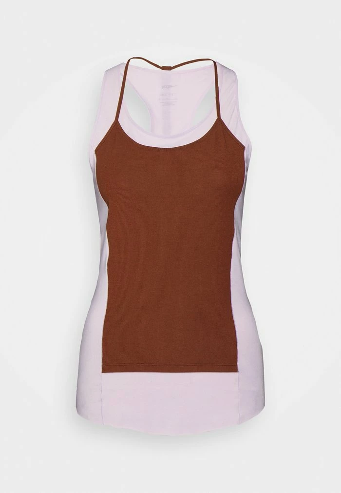 Nike Performance LUXE TANK - Top - Doll/oxen Brown/iron Grey 6 Nike Performance LUXE TANK - Top - Doll/oxen Brown/iron Grey - Image 6