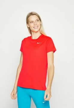 Nike Performance DRY TEE CREW - Sports T-shirt - Bright Crimson