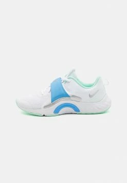 Nike Performance W RENEW IN SEASON TR 12 - Training Shoe - White/black/mint/universal Blue/metallic Silver