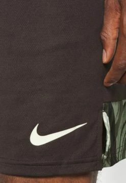 Nike Performance KNIT SHORT - Shorts - Velvet Brown/oil Green/(coconut Milk) -Nike Performance store 357ac82405f949bda24c0cfb4c747d89