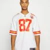 Nike Performance NFL TRAVIS KELCE 87 KANSAS CITY CHIEFS GAME ROAD - Sports T-shirt - White