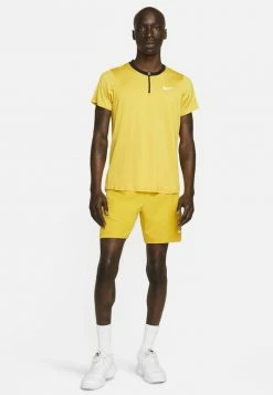 Nike Performance ADVANTAGE - Sports Shorts - Yellow Ochre Black White
