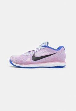 Nike Performance COURT AIR ZOOM VAPOR PRO - Multicourt Tennis Shoes - Football Grey/black/doll/medium Blue