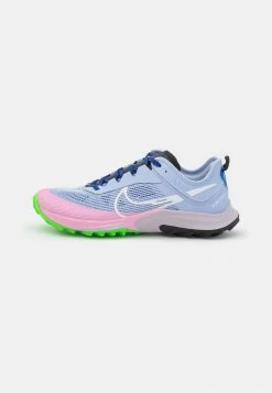 Nike Performance W AIR ZOOM TERRA KIGER 8 - Trail Running Shoes - Light Marine/white/hyper Royal/black/pink Rise/green Strike