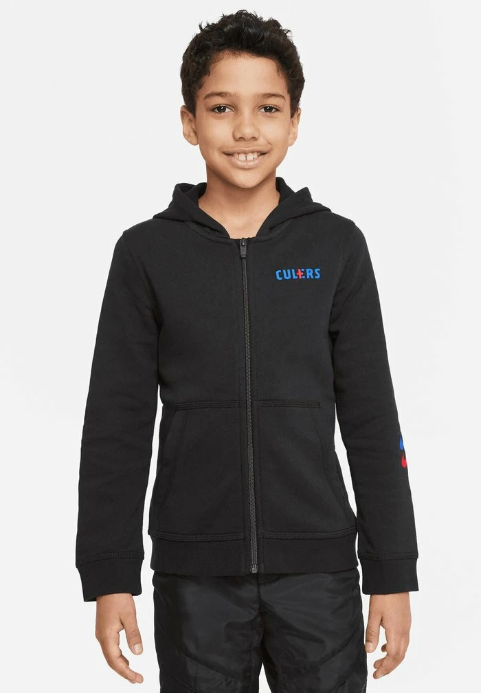 Nike Performance FC BARCELONA - Zip-up Sweatshirt - Black/black/signal Blue 2 Nike Performance FC BARCELONA - Zip-up Sweatshirt - Black/black/signal Blue - Image 2