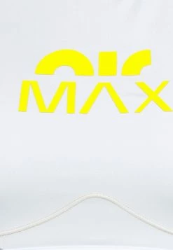 Nike Performance AIR MAX MOTIF BRA - Medium Support Sports Bra - Photon Dust/vivid Sulfur/particle Grey/vivid Sulfur -Nike Performance store 36fe441c31f243ad92434cca660c0c06