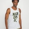 Nike Performance TANK CAMO - Top - White