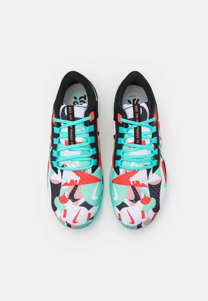 Nike Performance AIR ZOOM PEGASUS 38 - Neutral Running Shoes - White/green Glow/aurora Green/black 4 Nike Performance AIR ZOOM PEGASUS 38 - Neutral Running Shoes - White/green Glow/aurora Green/black - Image 4