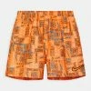 Nike Performance VOLLEY SHORT MASH UP LOGO - Swimming Shorts - Total Orange