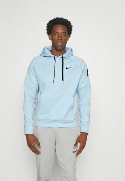 Nike Performance Zip-up Sweatshirt - Celestine Blue/black