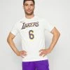 Nike Performance NBA LOS ANGELES LAKERS NAME AND NUMBER TEE - Club Wear - White