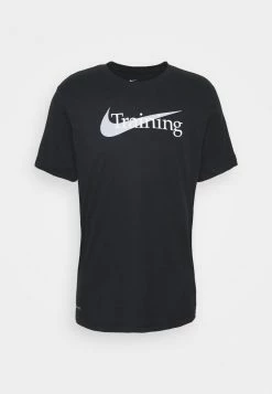Nike Performance TEE TRAINING - Print T-shirt - Black -Nike Performance store 3ae6ac28f7a14f00b3d82b9dc6d119e5