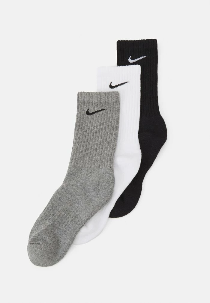 Nike Performance EVERYDAY CUSH CREW 3 PACK - Sports Socks - White/carbon Heather/black 1 Nike Performance EVERYDAY CUSH CREW 3 PACK - Sports Socks - White/carbon Heather/black