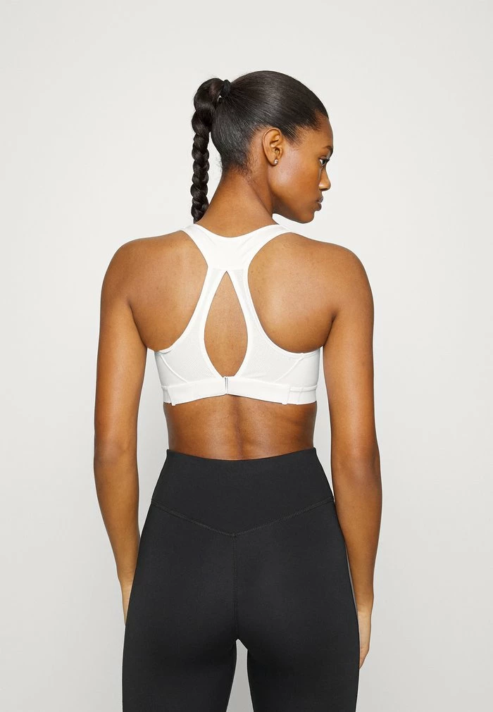 Nike Performance BRA - High Support Sports Bra - White/black 3 Nike Performance BRA - High Support Sports Bra - White/black - Image 3