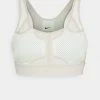 Nike Performance BRA - Medium Support Sports Bra - Lime Ice/rattan