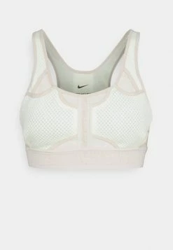 Nike Performance BRA - Medium Support Sports Bra - Lime Ice/rattan