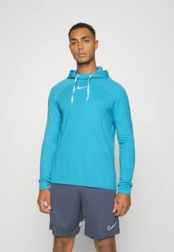 Nike Performance ACADEMY HOODIE - Long Sleeved Top - Laser Blue/summit White