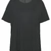 Nike Performance YOGA LAYER PLUS - Basic T-shirt - Black/ Smoke Grey