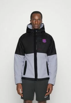 Nike Performance FC BARCELONA WINTERIZED JACKET - Training Jacket - Black/sky Grey/university Red