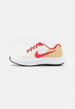 Nike Performance STAR RUNNER 3 GS UNISEX - Neutral Running Shoes - Sail/bright Crimson/sesame/red Clay/black/white