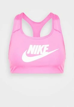 Nike Performance FUTURA - Medium Support Sports Bra - Pinksicle/white -Nike Performance store 3f70e253289f4e03bb658b2c3765bd4a
