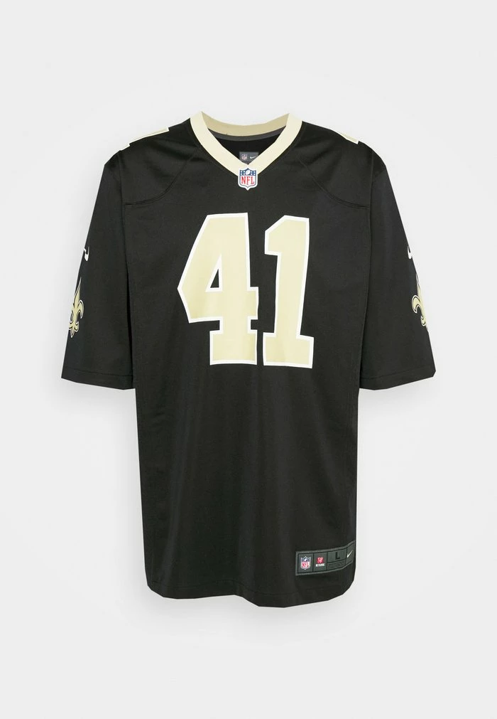 Nike Performance NFL NEW ORLEANS GAME TEAM COLOUR PLAYER KAMARA - Club Wear - Black 4 Nike Performance NFL NEW ORLEANS GAME TEAM COLOUR PLAYER KAMARA - Club Wear - Black - Image 4