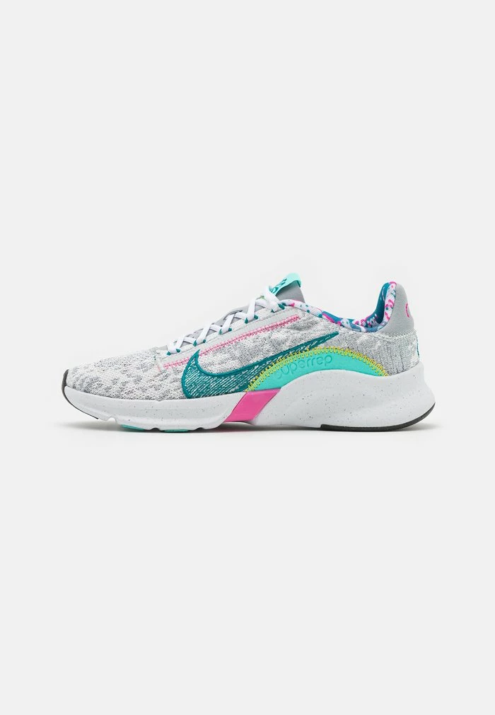 Nike Performance W SUPERREP GO 3 NN FK - Training Shoe - Photon Dust/bright Spruce/wolf Grey/dynamic Turq/pinksicle/yellow Strike 1 Nike Performance W SUPERREP GO 3 NN FK - Training Shoe - Photon Dust/bright Spruce/wolf Grey/dynamic Turq/pinksicle/yellow Strike