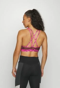 Nike Performance BRA - Medium Support Sports Bra - Pinksicle/burgundy Crush/metallic Silver -Nike Performance store 41203a42b01449838880acf450d61eba