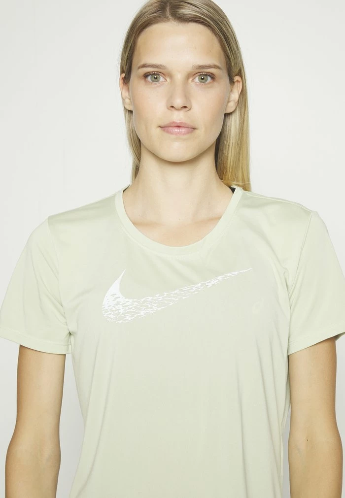 Nike Performance RUN - Sports T-shirt - Olive Aura White 5 Nike Performance RUN - Sports T-shirt - Olive Aura White - Image 5