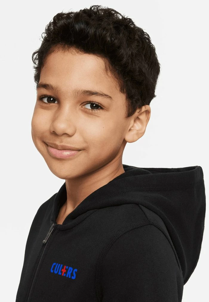 Nike Performance FC BARCELONA - Zip-up Sweatshirt - Black/black/signal Blue 4 Nike Performance FC BARCELONA - Zip-up Sweatshirt - Black/black/signal Blue - Image 4