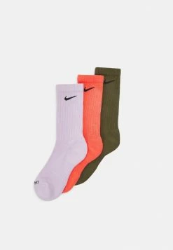 Nike Performance EVERYDAY PLUS CUSH CREW UNISEX 3 PACK - Sports Socks - Doll/rough Green/magic Ember